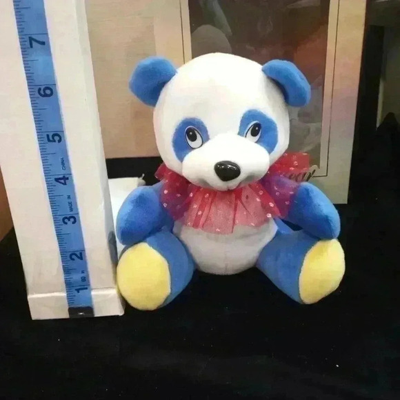 "LIZ CLAIBORNE" Blue and White Small Perfume Gift Bear - Picture 5 of 5